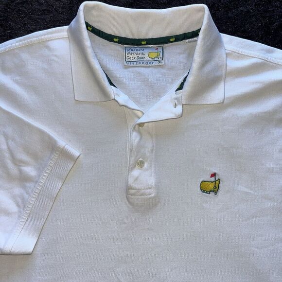 Slazenger Other - Augusta National Masters Mens Size XL Golf White Polo Cotton Shirt